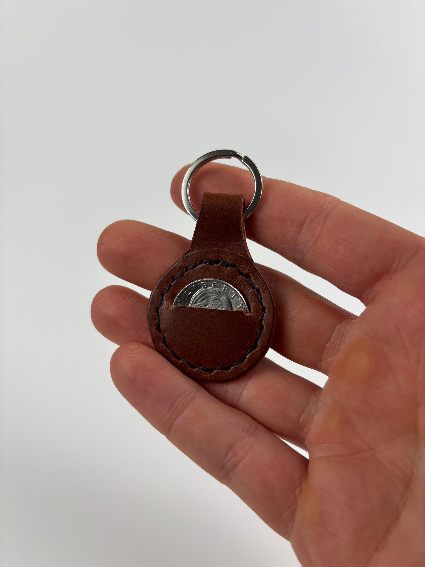 Quarter Key Chain Quarter Keeper Keychain – Laffin Leather